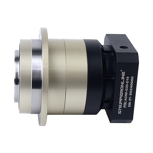 AD Series 90mm 20:1 Helical Planetary Gearbox Backlash 7arcmin for Servo Motors IP65 - AD90-G20-D19 | StepperOnline CA