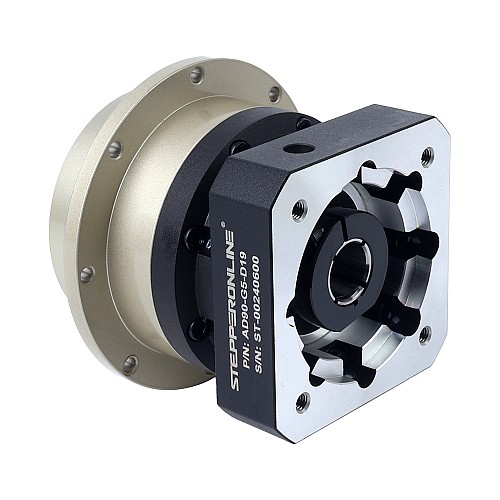 AD Series 90mm 5:1 Helical Planetary Gearbox Backlash 3arcmin for Servo Motors IP65 - AD90-G5-D19 | StepperOnline CA