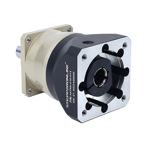 AEP Series 60mm 10:1 Helical Planetary Gearbox Backlash 5arcmin for Servo Motors  IP65 - AEP60-G10-D14 | StepperOnline CA