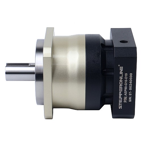 AEP Series 90mm 10:1 Helical Planetary Gearbox Backlash 5arcmin for Servo Motors IP65 - AEP90-G10-D19 | StepperOnline CA AEP Series 90mm 10:1 Helical Planetary Gearbox Backlash 5arcmin for Servo Motors IP65 - AEP90-G10-D19 | StepperOnline CA