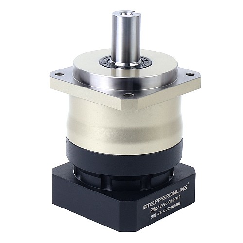 AEP Series 90mm 10:1 Helical Planetary Gearbox Backlash 5arcmin for Servo Motors IP65 - AEP90-G10-D19 | StepperOnline CA AEP Series 90mm 10:1 Helical Planetary Gearbox Backlash 5arcmin for Servo Motors IP65 - AEP90-G10-D19 | StepperOnline CA