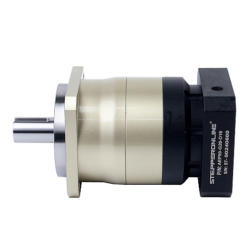 AEP Series 90mm 20:1 Helical Planetary Gearbox Backlash 7arcmin for Servo Motors  IP65 - AEP90-G20-D19 | StepperOnline CA