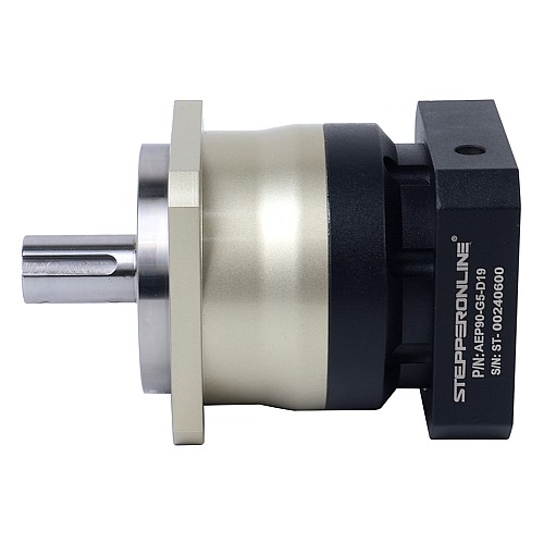 AEP Series 90mm 5:1 Helical Planetary Gearbox Backlash 5arcmin for Servo Motors  IP65 - AEP90-G5-D19 | StepperOnline CA