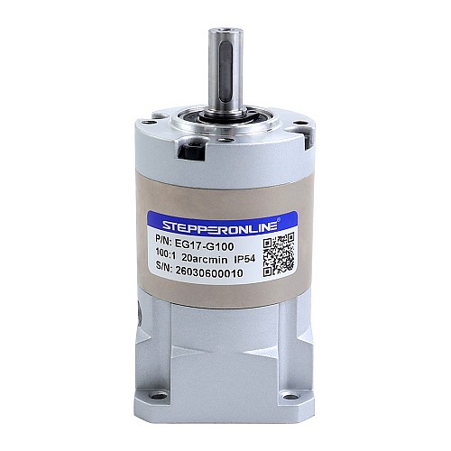 EG Series Planetary Gearbox Gear Ratio 100:1 Backlash 20arc-min for Nema 17 Stepper Motor - EG17-G100 | StepperOnline CA