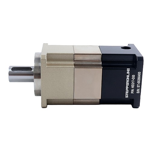 HEG Series Helical Gearbox Gear Ratio 50:1 Backlash 5arc-min for Nema 17 Stepper Motor - HEG17-G50 | StepperOnline CA