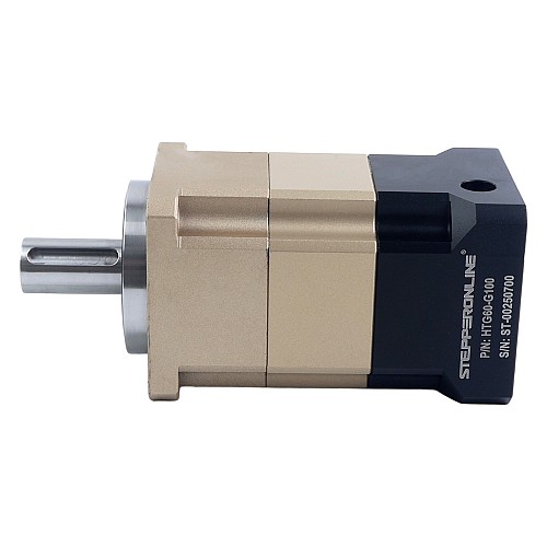 HTG Series 60mm 100:1 Helical Planetary Gearbox Backlash 5arcmin for Servo Motors IP65 - HTG60-G100 | StepperOnline CA