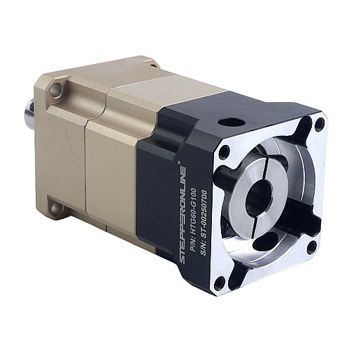 HTG Series 60mm 100:1 Helical Planetary Gearbox Backlash 5arcmin for Servo Motors IP65 - HTG60-G100 | StepperOnline CA