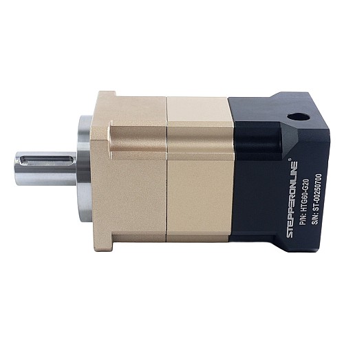 HTG Series 60mm 20:1 Helical Planetary Gearbox Backlash 5arcmin for Servo Motors IP65 - HTG60-G20 | StepperOnline CA