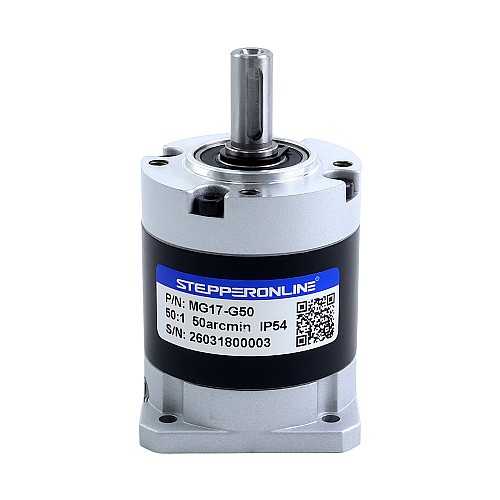 MG Series Planetary Gearbox Gear Ratio 50:1 Backlash 45arc-min for Nema 17 Stepper Motor - MG17-G50 | StepperOnline CA