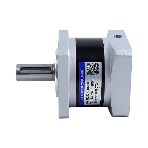 MG Series Planetary Gearbox Gear Ratio 10:1 Backlash 30arc-min for 8mm Shaft Nema 23 Stepper Motor - MG23-G10-D8 | StepperOnline CA