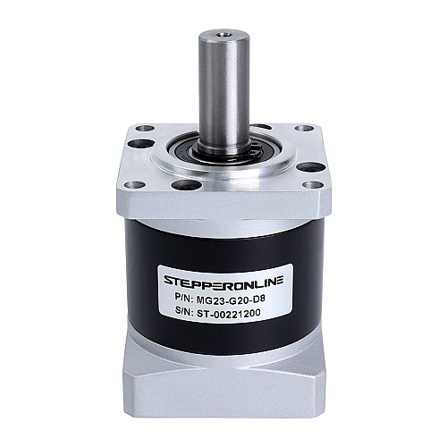 MG Series Planetary Gearbox Gear Ratio 20:1 Backlash 50arc-min for 8mm Shaft Nema 23 Stepper Motor - MG23-G20-D8 | StepperOnline CA