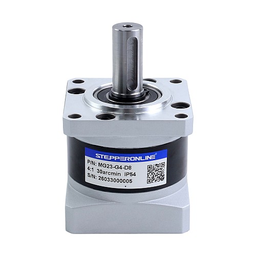MG Series Planetary Gearbox Gear Ratio 4:1 Backlash 30arc-min for 8mm Shaft Nema 23 Stepper Motor - MG23-G4-D8 | StepperOnline CA