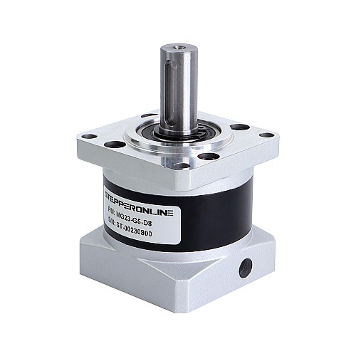 MG Series Planetary Gearbox Gear Ratio 5:1 Backlash 30arc-min for 8mm Shaft Nema 23 Stepper Motor - MG23-G5-D8 | StepperOnline CA