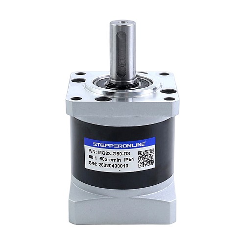 MG Series Planetary Gearbox Gear Ratio 50:1 Backlash 45arc-min for 8mm Shaft Nema 23 Stepper Motor - MG23-G50-D8 | StepperOnline CA