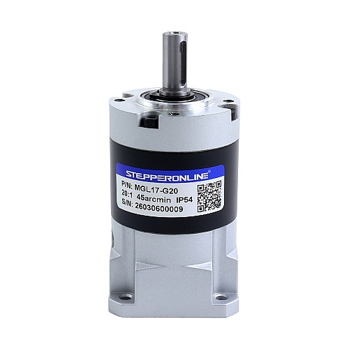 MGL Series Planetary Gearbox Gear Ratio 20:1 Backlash 45arc-min for 5mm Shaft Standard Nema 17 Stepper Motor - MGL17-G20 | StepperOnline CA