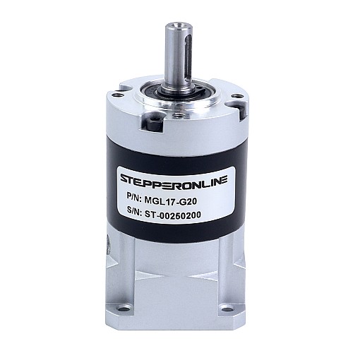 MGL Series Planetary Gearbox Gear Ratio 20:1 Backlash 45arc-min for 5mm Shaft Standard Nema 17 Stepper Motor - MGL17-G20 | StepperOnline CA MGL Series Planetary Gearbox Gear Ratio 20:1 Backlash 45arc-min for 5mm Shaft Standard Nema 17 Stepper Motor - MGL17-G20 | StepperOnline CA