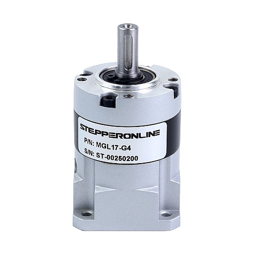MGL Series Planetary Gearbox Gear Ratio 4:1 Backlash 30arc-min for 5mm Shaft Standard Nema 17 Stepper Motor - MGL17-G4 | StepperOnline CA MGL Series Planetary Gearbox Gear Ratio 4:1 Backlash 30arc-min for 5mm Shaft Standard Nema 17 Stepper Motor - MGL17-G4 | StepperOnline CA