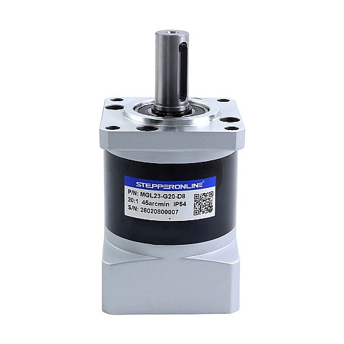 MGL Series Planetary Gearbox Gear Ratio 20:1 Backlash 45arc-min for 8mm Shaft Standard Nema 23 Stepper Motor - MGL23-G20-D8 | StepperOnline CA