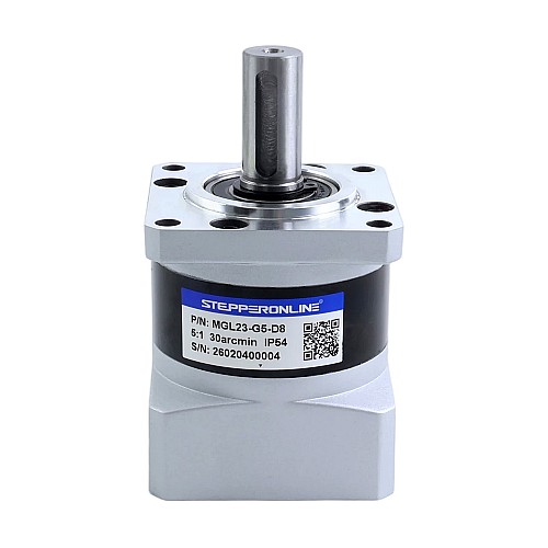 MGL Series Planetary Gearbox Gear Ratio 5:1 Backlash 30arc-min for 8mm Shaft Standard Nema 23 Stepper Motor - MGL23-G5-D8 | StepperOnline CA