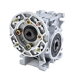 MRVR030 Worm Drive Gearbox 80:1 Ratio Φ9mm Input Shaft with 56B14 Motor Input Flange