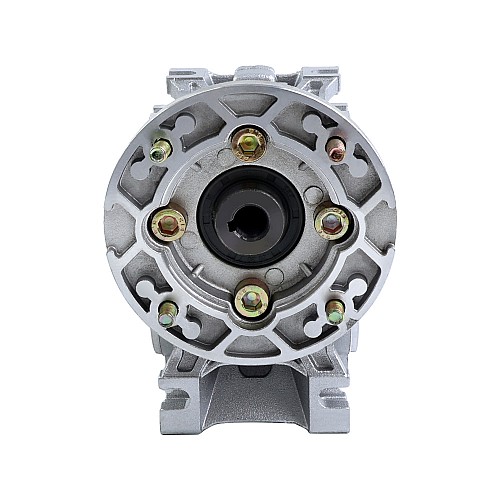 MRVR030 Worm Drive Gearbox 80:1 Ratio Φ9mm Input Shaft with 56B14 Motor Input Flange - MRVR030BB3-G80-D9 | StepperOnline CA