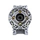 MRVR030 Worm Drive Gearbox 80:1 Ratio Φ9mm Input Shaft with 56B14 Motor Input Flange - MRVR030BB3-G80-D9 | StepperOnline CA