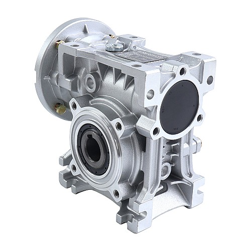 MRVR040 Worm Drive Gearbox 50:1 Ratio Φ11mm Input Shaft with 63B14 Motor Input Flange - MRVR040DB3-G50-D11 | StepperOnline CA