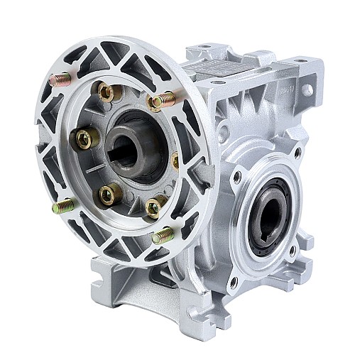 MRVR040 Worm Drive Gearbox 15:1 Ratio Φ14mm Input Shaft with 71B14 Motor Input Flange - MRVR040FB3-G15-D14 | StepperOnline CA