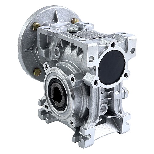 MRVR040 Worm Drive Gearbox 15:1 Ratio Φ14mm Input Shaft with 71B14 Motor Input Flange - MRVR040FB3-G15-D14 | StepperOnline CA