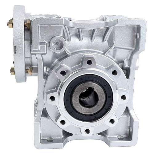 MRVR063 Worm Drive Gearbox 20:1 Ratio Φ14mm Input Shaft with 71B14 Motor Input Flange - MRVR063FB3-G20-D14 | StepperOnline CA