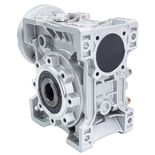 MRVR063 Worm Drive Gearbox 20:1 Ratio Φ14mm Input Shaft with 71B14 Motor Input Flange - MRVR063FB3-G20-D14 | StepperOnline CA