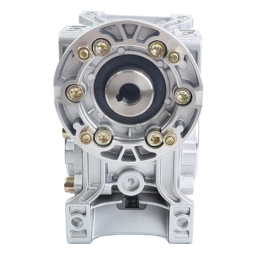 MRVR063 Worm Drive Gearbox 20:1 Ratio Φ14mm Input Shaft with 71B14 Motor Input Flange - MRVR063FB3-G20-D14 | StepperOnline CA