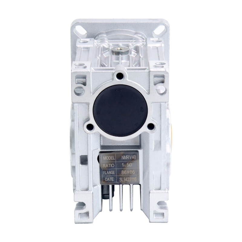 50:1 Worm Gearbox NMRV40 Worm Gear Speed Reducer 14mm Input Shaft Diameter - NMRV40-G50-D14 | StepperOnline CA