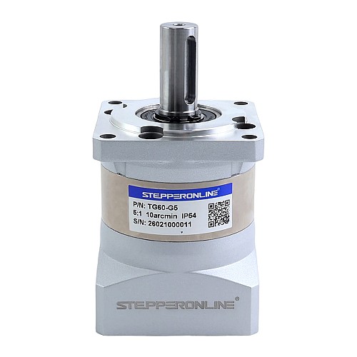 TG Series 60mm 5:1 Planetary Gearbox Backlash 10arc-min for Servo Motors - TG60-G5 | StepperOnline CA