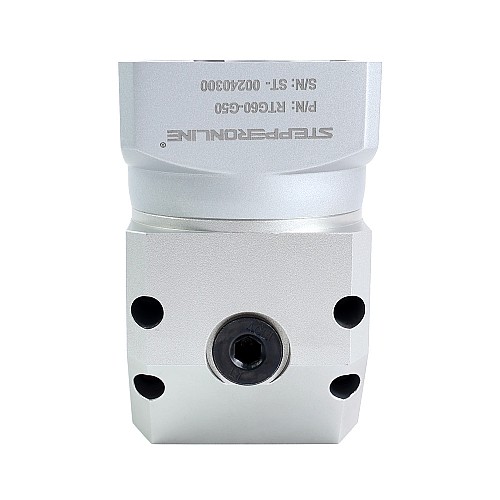 RTG Series 60mm 50:1 Right Angle Planetary Gearbox Backlash 15arc-min for Servo Motors - RTG60-G50 | StepperOnline CA