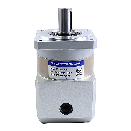 RTG Series 90mm 5:1 Right Angle Planetary Gearbox Backlash 10arc-min for Servo Motors - RTG90-G5 | StepperOnline CA
