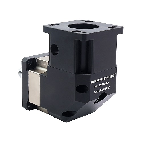 RYG Series Right Angle Planetary Gearbox Gear Ratio 5:1 Backlash 15arc-min for Nema 17 Stepper Motor - RYG17-G05 | StepperOnline CA