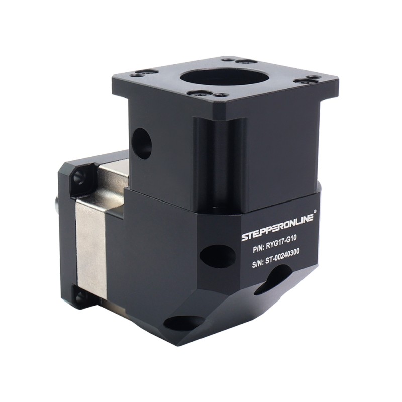 RYG Series Right Angle Planetary Gearbox Gear Ratio 10:1 Backlash 15arc-min for Nema 17 Stepper Motor - RYG17-G10 | StepperOnline CA