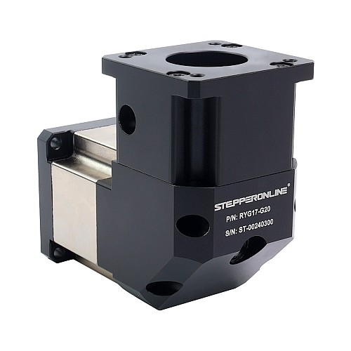 RYG Series Right Angle Planetary Gearbox Gear Ratio 20:1 Backlash 20arc-min for Nema 17 Stepper Motor - RYG17-G20 | StepperOnline CA