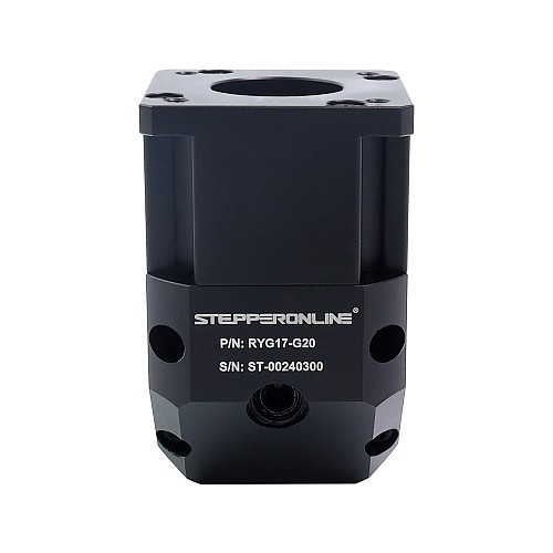 RYG Series Right Angle Planetary Gearbox Gear Ratio 20:1 Backlash 20arc-min for Nema 17 Stepper Motor - RYG17-G20 | StepperOnline CA