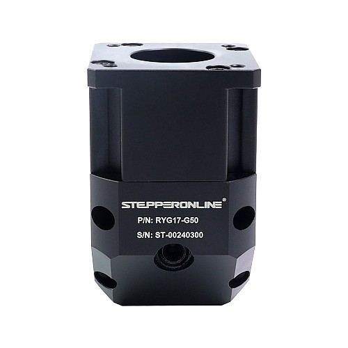 RYG Series Right Angle Planetary Gearbox Gear Ratio 50:1 Backlash 20arc-min for Nema 17 Stepper Motor - RYG17-G50 | StepperOnline CA