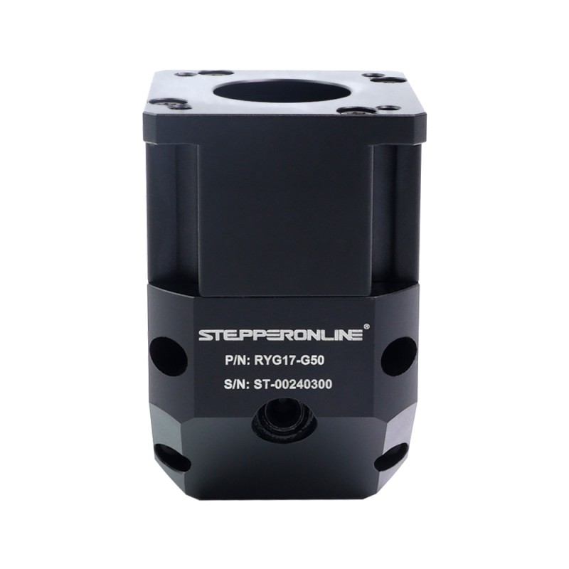 RYG Series Right Angle Planetary Gearbox Gear Ratio 50:1 Backlash 20arc-min for Nema 17 Stepper Motor - RYG17-G50 | StepperOnline CA