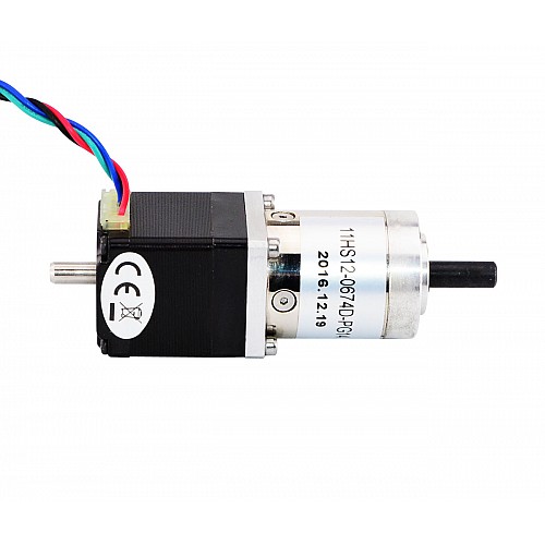 Nema 11 Stepper L=31mm w/ Rear Shaft & Gear Ratio 14:1 Planetary Gearbox - 11HS12-0674D-PG14 | StepperOnline CA Nema 11 Stepper L=31mm w/ Rear Shaft & Gear Ratio 14:1 Planetary Gearbox - 11HS12-0674D-PG14 | StepperOnline CA