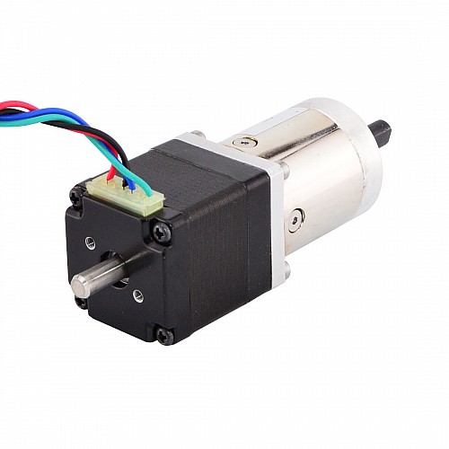 Nema 11 Stepper L=31mm w/ Rear Shaft & Gear Ratio 14:1 Planetary Gearbox - 11HS12-0674D-PG14 | StepperOnline CA Nema 11 Stepper L=31mm w/ Rear Shaft & Gear Ratio 14:1 Planetary Gearbox - 11HS12-0674D-PG14 | StepperOnline CA