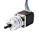 Nema 11 Stepper L=31mm w/ Rear Shaft & Gear Ratio 27:1 Planetary Gearbox - 11HS12-0674D-PG27 | StepperOnline CA