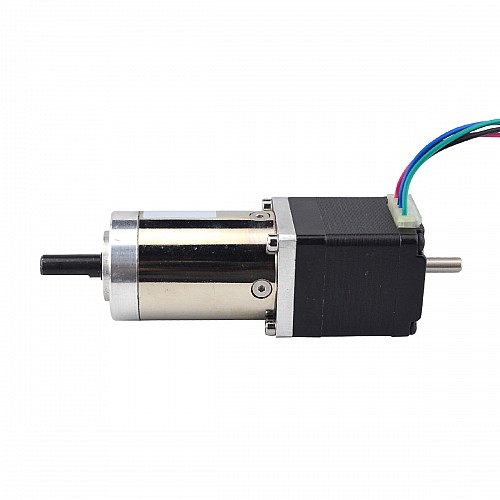 Nema 11 Stepper L = 31mm w/ Rear Shaft & Screw Hole Gear Ratio 100:1 Gearbox - 11HS12-0674D2-PG100 | StepperOnline CA