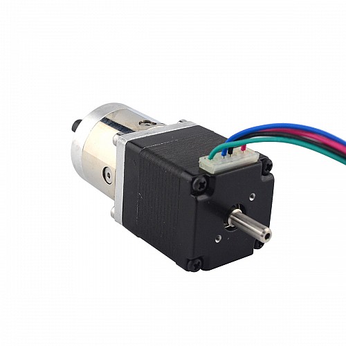 Nema 11 Stepper L=31mm w/ Rear Shaft & Screw Hole Gear Ratio 5:1 Gearbox - 11HS12-0674D2-PG5 | StepperOnline CA