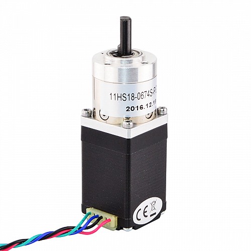 Nema 11 Stepper Motor Bipolar L=45mm w/ Gear Ratio 5:1 Planetary Gearbox - 11HS18-0674S-PG5 | StepperOnline CA Nema 11 Stepper Motor Bipolar L=45mm w/ Gear Ratio 5:1 Planetary Gearbox - 11HS18-0674S-PG5 | StepperOnline CA