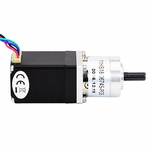 Nema 11 Stepper Motor Bipolar L=45mm w/ Gear Ratio 5:1 Planetary Gearbox - 11HS18-0674S-PG5 | StepperOnline CA Nema 11 Stepper Motor Bipolar L=45mm w/ Gear Ratio 5:1 Planetary Gearbox - 11HS18-0674S-PG5 | StepperOnline CA