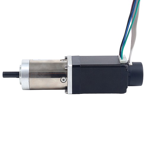 Nema 11 Closed-loop Geared Stepper L=51mm Gear Raio 100:1 Encoder 300PPR - 11HS20-0674D-PG100-E22-300 | StepperOnline CA